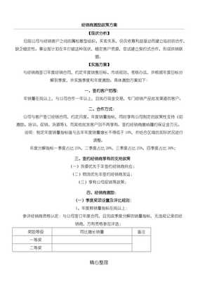 代理國內廣告業(yè)務經銷商激勵政策方法（完整版）